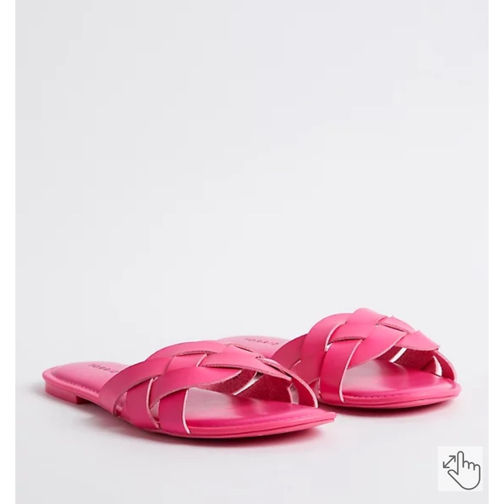 Braided Slide - Hot Pink